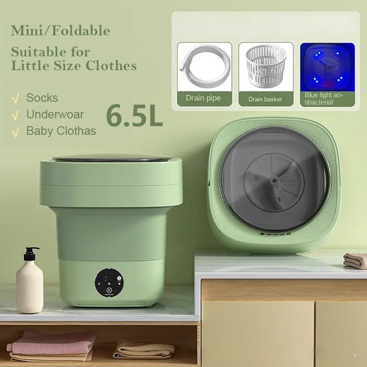 Mini Foldable Washing Machine- Big Capacity With Spinning Dry Gadgets -3 Colors of your Choice to Choose